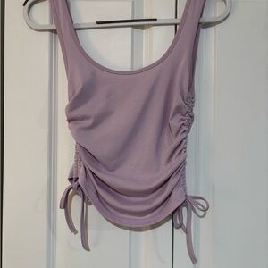 Lavender Ruched Tank Top